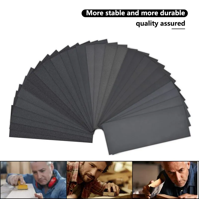 50 Fogli Di Carta Abrasiva Per Lucidatura 2500/3000/5000/7000/10000 Grana Carta Abrasiva Impermeabile Fogli Di Carta Abrasiva Per Lucidare Il Metallo Vetro Pietra Giada