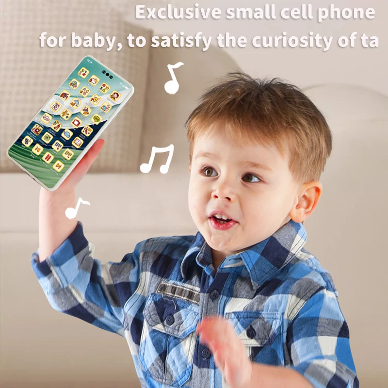 Phone Toy Baby Simulation Mobile Screen Music Early Educational Learning Vocal English Model Children Gift