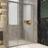 Triple Sliding Shower Door, Glass Wall Partition, Bathroom Partition, Home and Hotel Use, Hot Sale 3