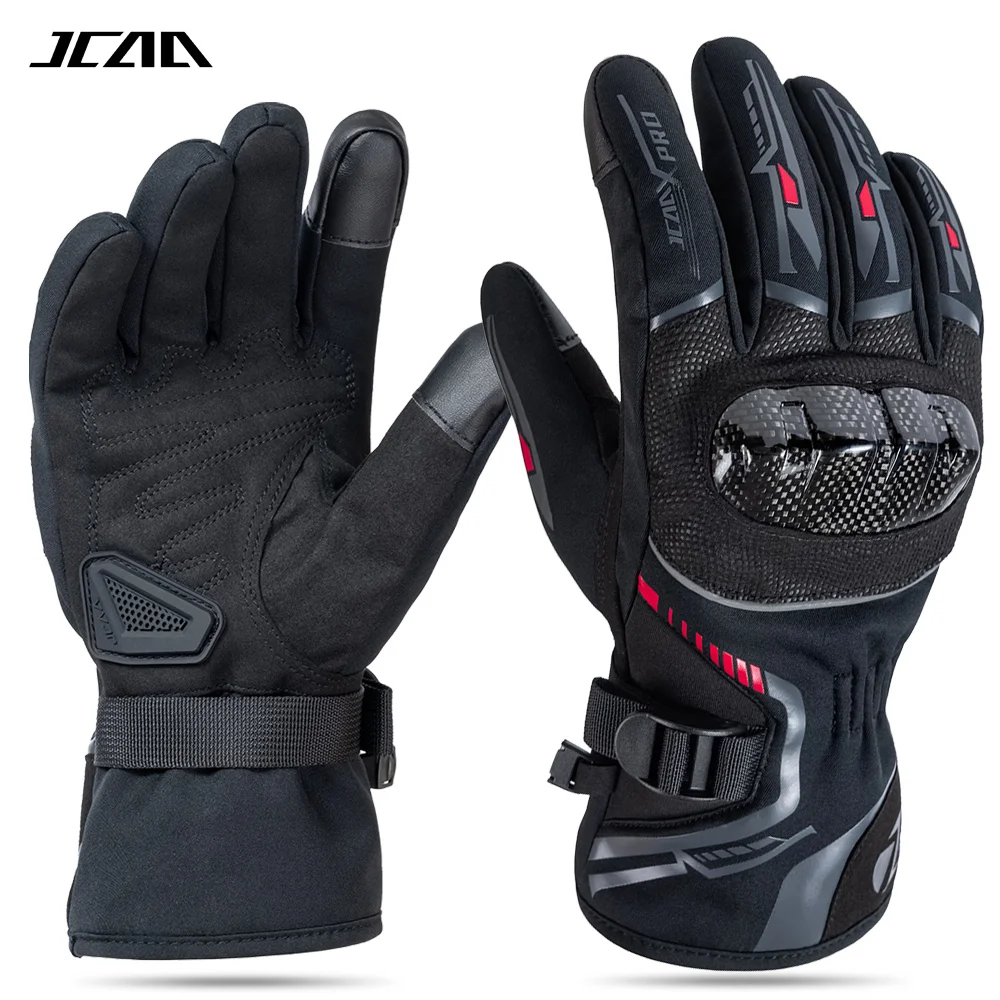 Winter Motorcycle Gloves - Windproof, Warm, Waterproof, Carbon Protection, Touch Screen Compatible