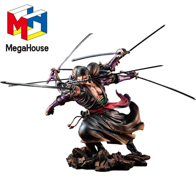 

MegaHouse оригинальный поп цельный ророноа Зоро аниме модель орнамент Коллекционная Фигурка детская игрушка Рождественский подарок на день рождения