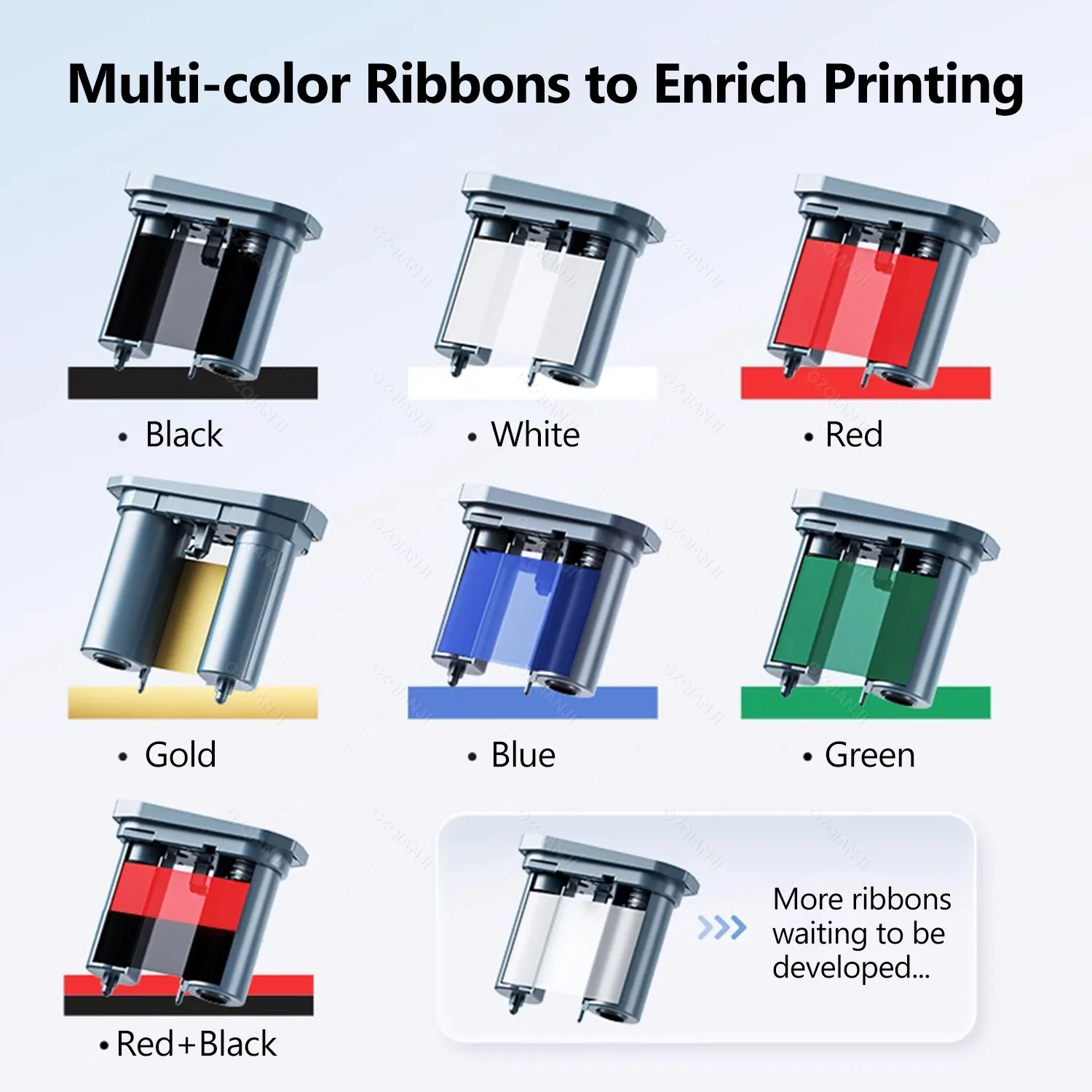 Niimbot M2 Label Printer Color Thermal Transfer Labels Sticker Paper Adhesive Network Organizer Jewelry Tag Label & Color Ribbon