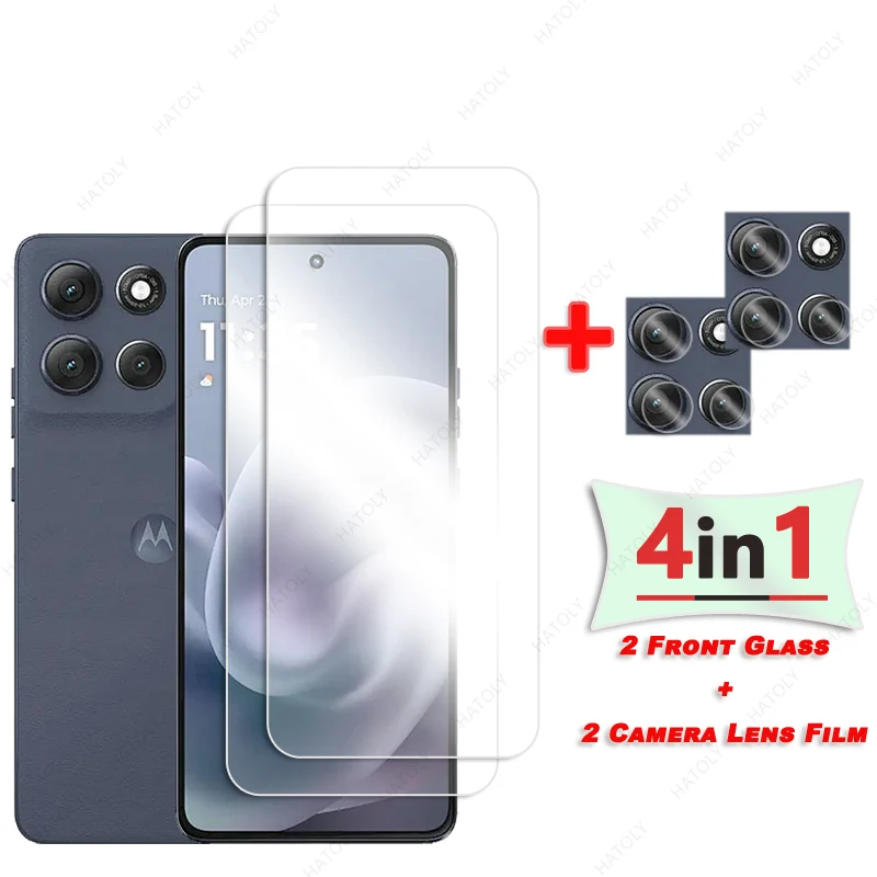 HD Clear Protective Film and Camera Lens Protector for Motorola Moto G86 Power