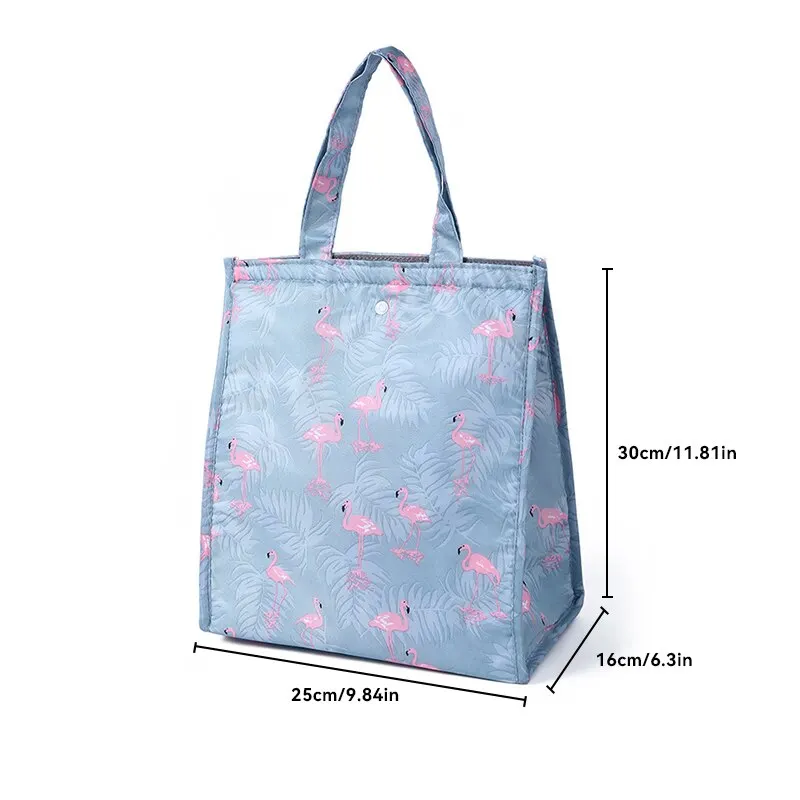 Waterproof Foldable Handheld Lunch Thermal Bag Aluminum Foil Insulation Large Capacity Storage Lunchbox Bento Bag insulated bag thermal food bag