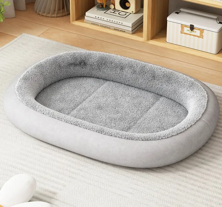 Winter Dog Cat Bed Sofa Mat Round Carpet Rug Pet Kennel Nest Soft Material Warm Sleeping House Puppy Cushion