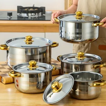 Golden Stainless Steel Cookware Set 1