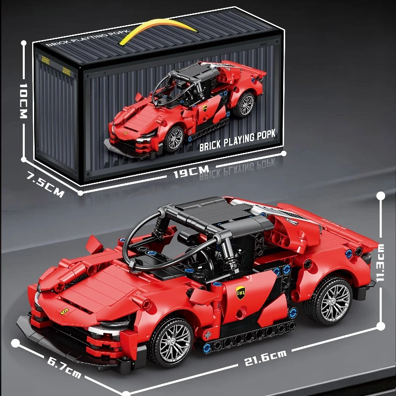 1:20 Racing Building Block Models Technology Sports Speed Mechanical Assembly Racing Model DIY Toys Adult Collection Child Gifts - 5
