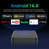 Android14.0 TV Box Rockchip RK3518 Tik Tok Google Play Smart Voice Control 2.4G/5.8G Dual WiFi Video 4K Медиаплеер Set Top Box — изображение 2
