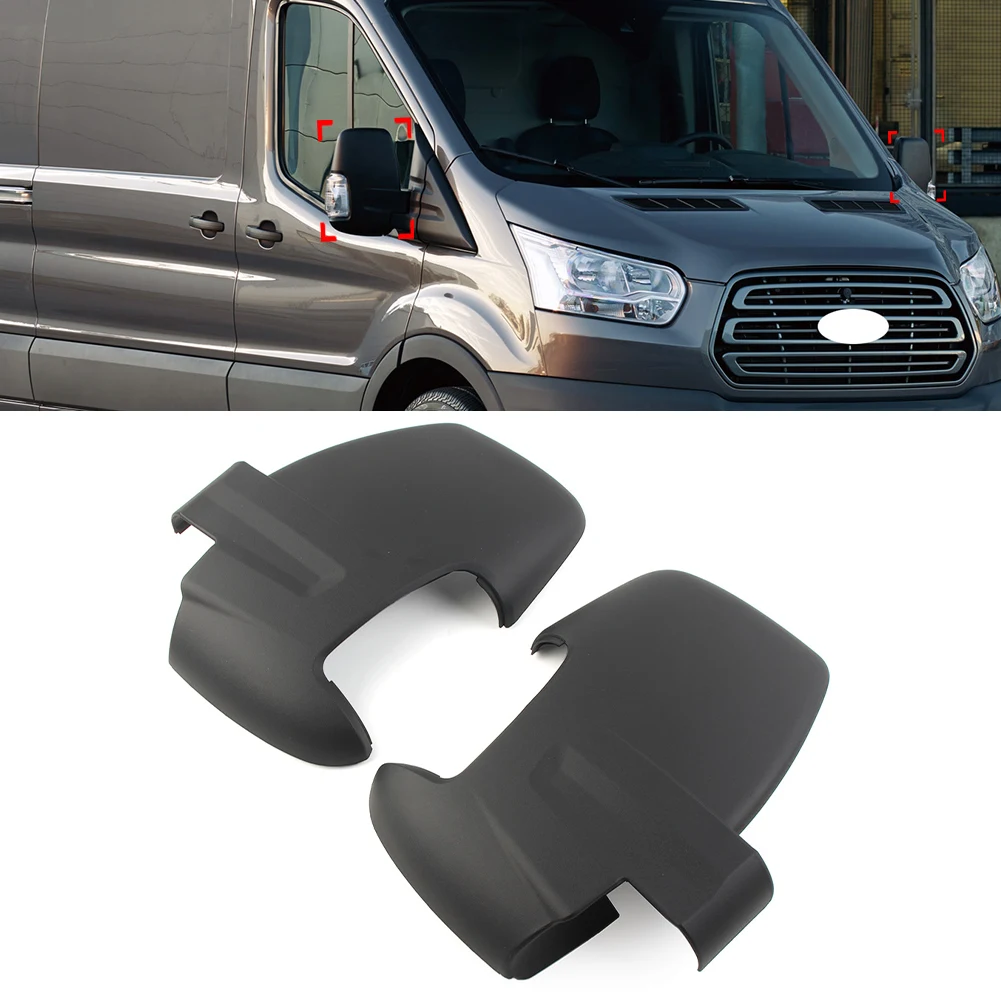 

Черный корпус зеркала на крыло двери автомобиля из АБС для Ford Transit MK8 2014 2015 2016 2017 2018 2019 2020 2021