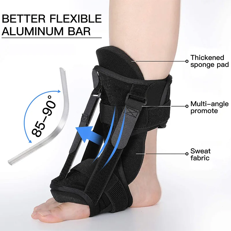 Plantar Fasciitis Night Splint Unisex Adjustable Foot Drop Orthotic Brace for Plantar Fasciitis & Achilles Tendonitis Foot Care