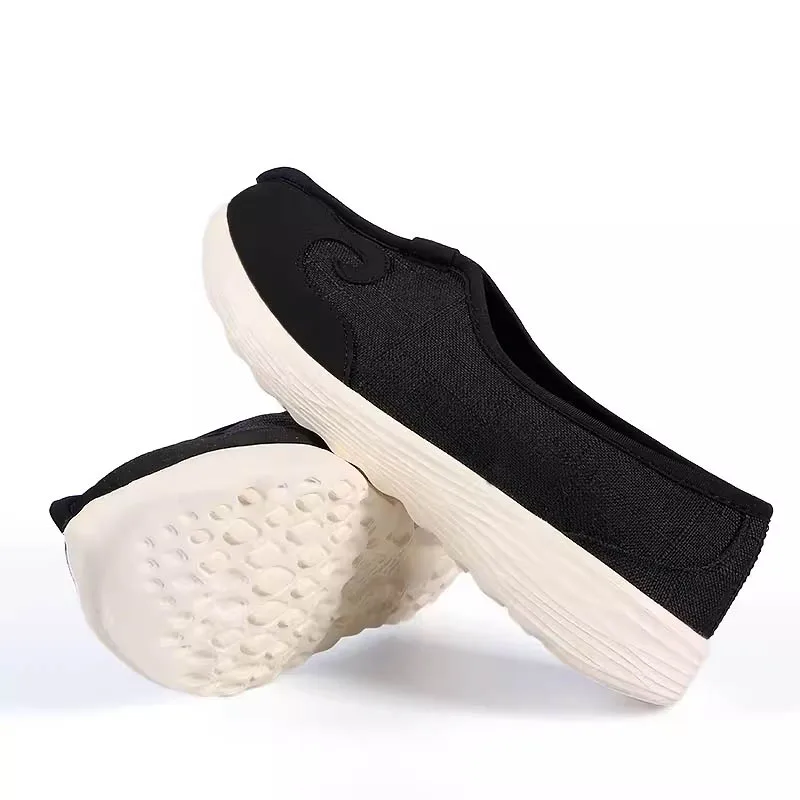 Kung Fu Shoes Tai Chi Wing Chun Chinese Traditional Martial Arts Sports Sneakers Wudang Taoist Manual Cotten Fabric Breathable
