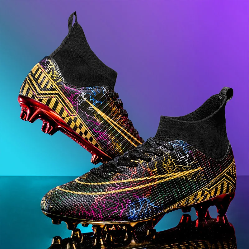 

Professional Men Anti-Slippery Futsal Football Boots Outdoor Non-Slip Soccer Shoes Training High-quality Grass Sport Footwear