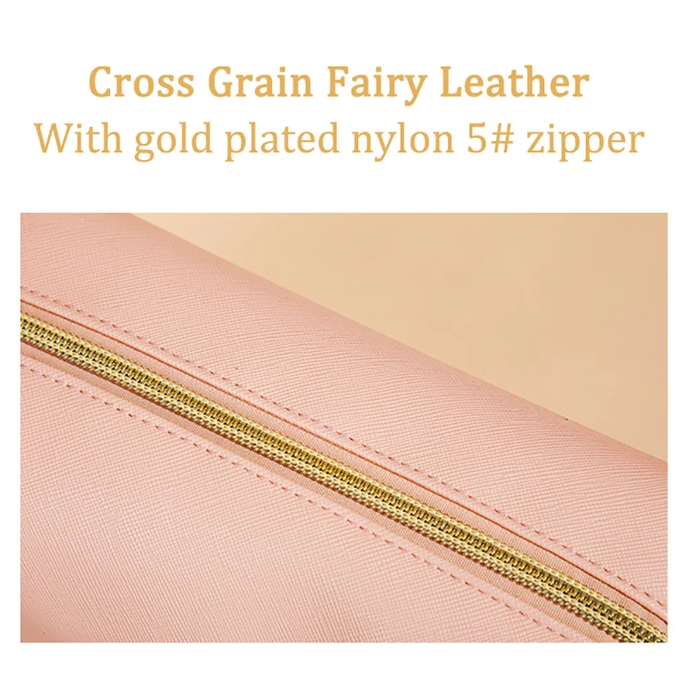 Toiletry Bag 1pcs PU Leather Portable Waterproof Travel Women Cosmetic Organizer