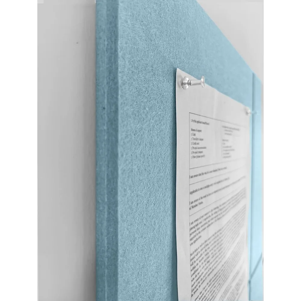 Cork Board 48 x 36 Alternative &ndash; 11.8x11.8x0.35 Inches 12 Pack Felt Wall Tiles with Safe Removable Adhesive, Large Cork Board