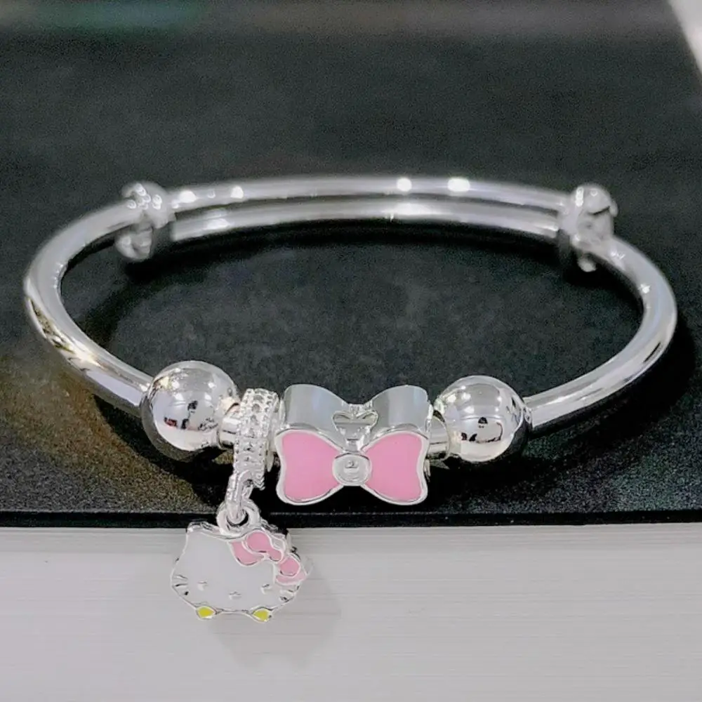 Sanrio - Hello Kitty - Bracelet charm - Bracelet - 3 pendentifs - Ajustable  - Bracelet