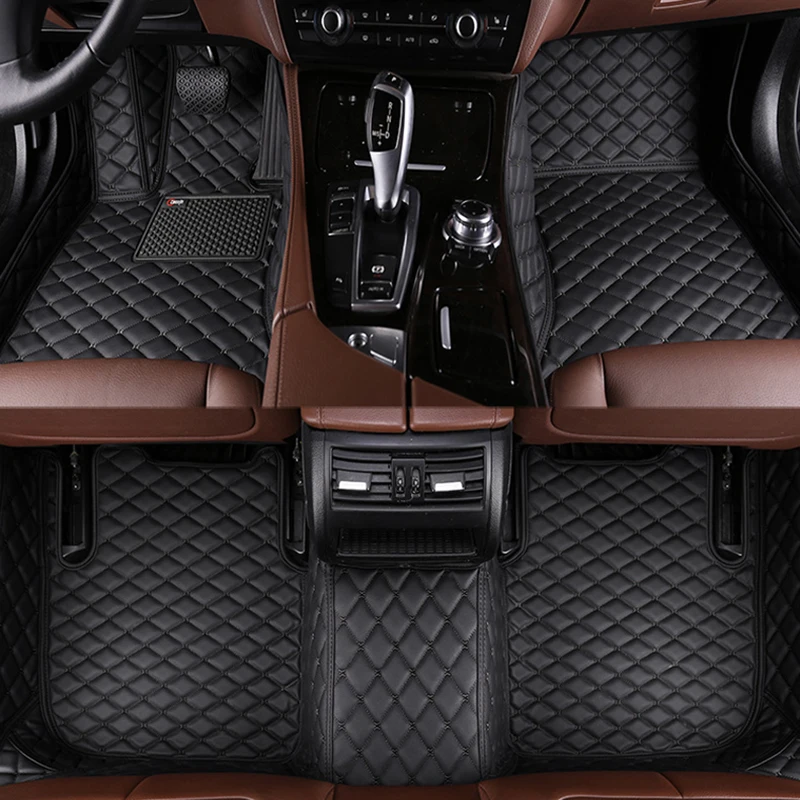 

Artificial Leather Custom Car Floor Mats for Mercedes GLE Coupe 5 Seat 2020-2022 Year Interior Details Car Accessories Carpet