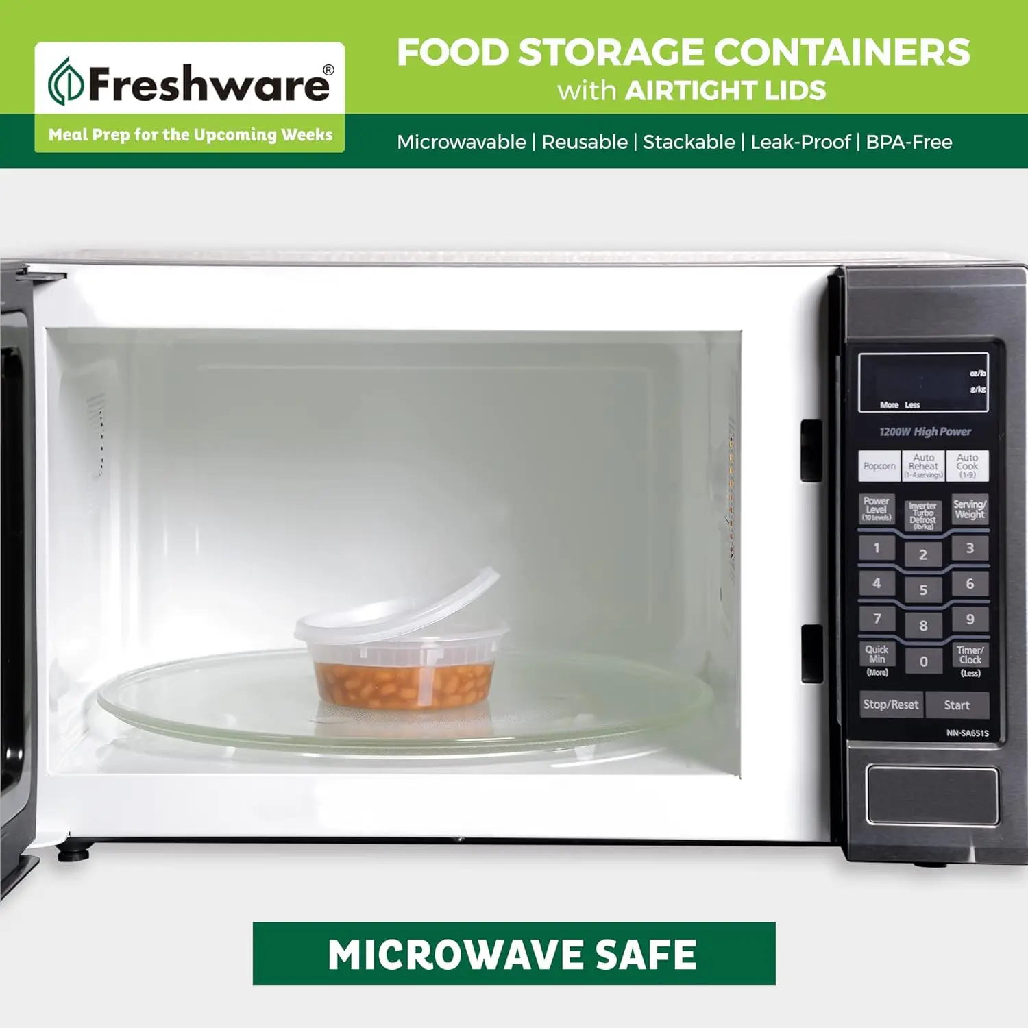 Food Storage Containers [240 Set] 8 oz Plastic Deli Containers with Lids, Slime, Soup, Meal Prep Containers 5
