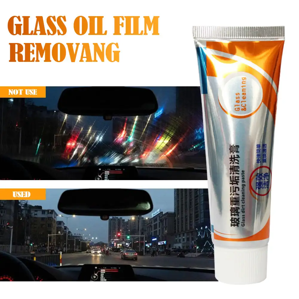 

Car Glass Oil Film Removing Paste Deep Cleaning Polishing Glass Cleaner for Auto Windshield Home Streak-Free Shine Glass Cleaner