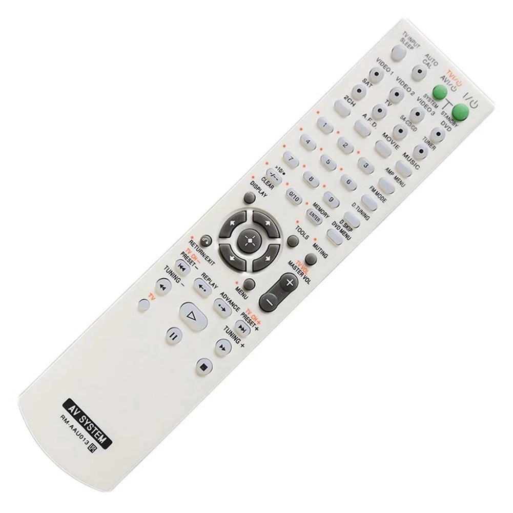 

Remote Control RM-AAU013 for SONY HOME THEATER Audio/Video Receiver HTDDW790, STRDG510, STRK790,