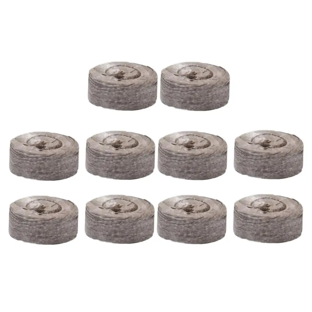 10 Pieces Seed Starting Plugs Pallet, Seedling Soil Block, Seed Fertilizer Plant Starter Pellets, Seedling Soil Blocks