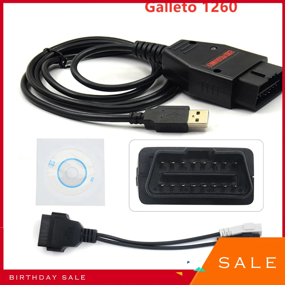 

New Galleto 1260 EOBD2 Diagnostic Interface Galletto 1260 Interface EOBD Tuning Tools ECU Flasher