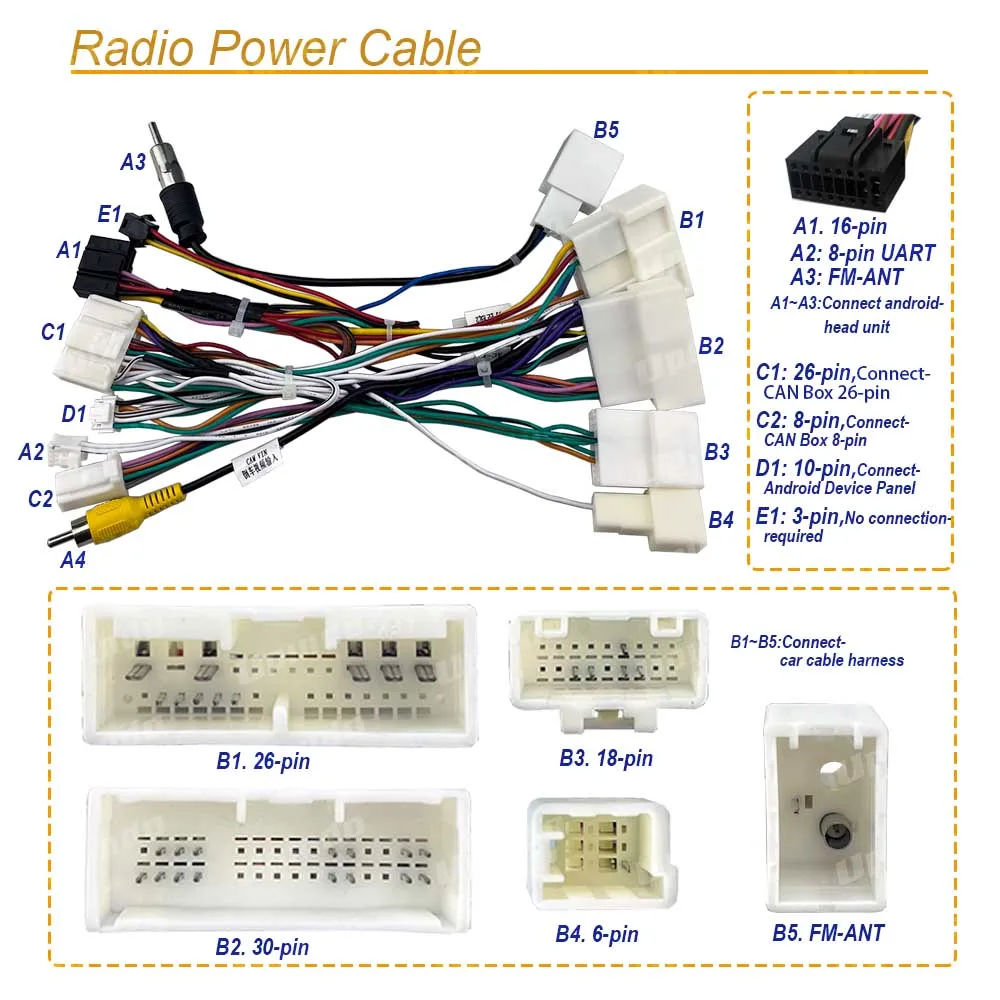 Car Android Radio MOST Decoder for Toyota Alphard Lexus