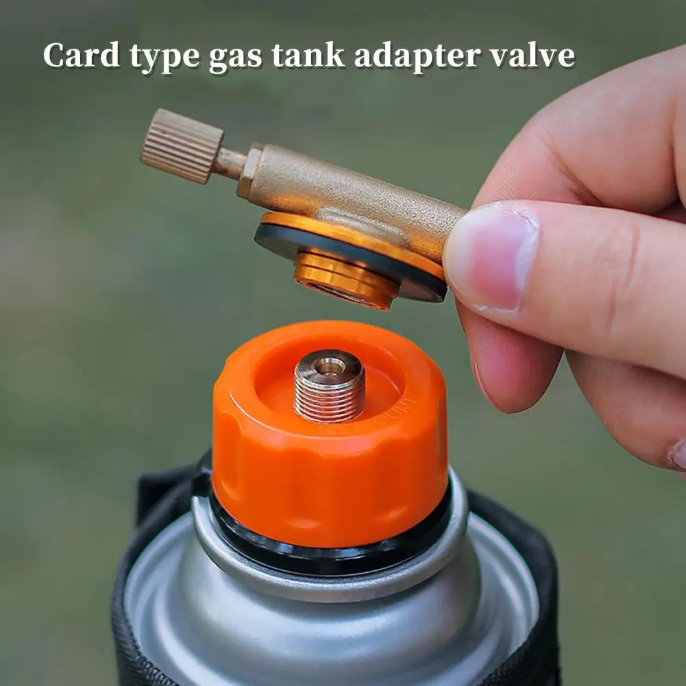 

Stove Burner Adaptor Valve Leakproof Easy Installation Split Type Furnace Converter Gas Tank Cylinder Adaptor Camping Supplies