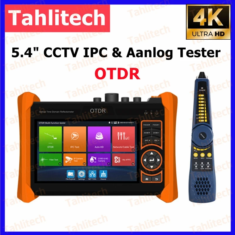 4K 5.4inch CCTV IPC Analog Tester Multi-functional OTDR and Measuring Instrument Optional HDMI /VGA input Digital Cable Tracer