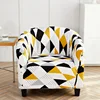 Elastic Single Club Sofa Cover Floral Print Tub Chair Covers Stretch Spandex Armchair Slipcovers for Bar Counter Living Room 3
