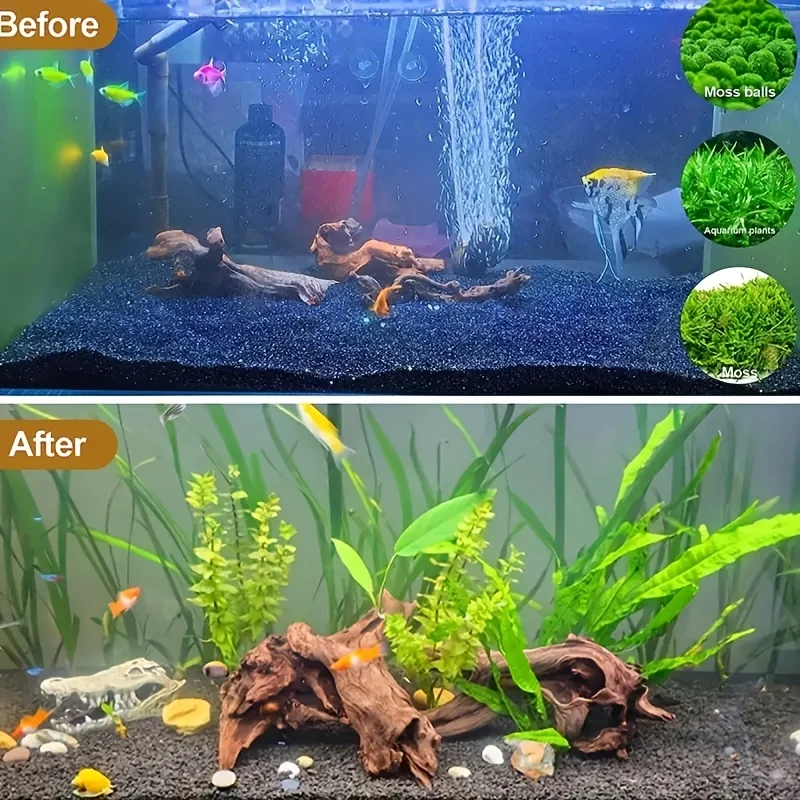 1 Stück Holz-Aquarium-Dekoration, natürliches, sinkbares Treibholz für Fischbecken, Reptilien-Kletterzweige, zufälliger Stil – Detail 4