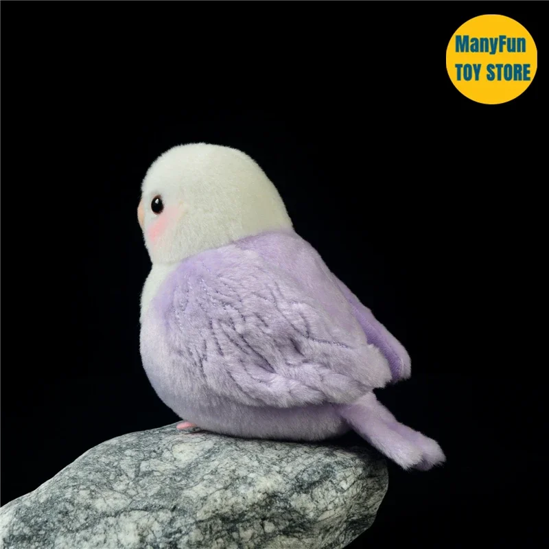 Lovebird Parrot High Fidelity Peony Parrot Plushie Budgerigar Budgie Plush Toys Lifelike Animals Simulation Stuffed Doll Toy 5