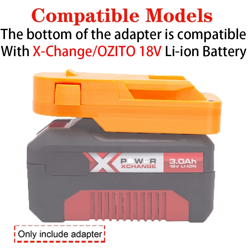 Battery Adapter for Einhell/X-Change/Ozito 18V Li-Ion Battery to AEG RIDGID 18V Li-Ion Battery Converter Power Tool Accessory