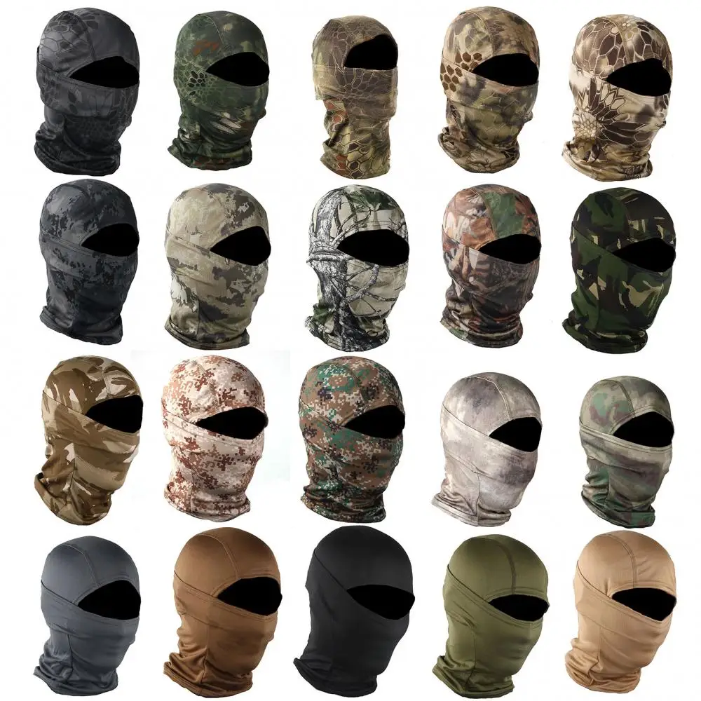 Cagoule de camping DulCamSolomon, cagoule, masque complet, Wargame CP, chapeau militaire, chasse, cyclisme, bandana de l'armée