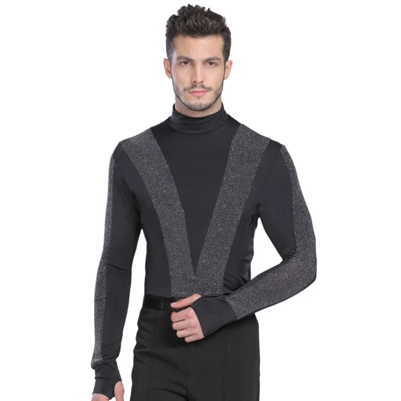 

Обучающее платье с длинным рукавом и высоким воротником, для латиноамериканских танцев