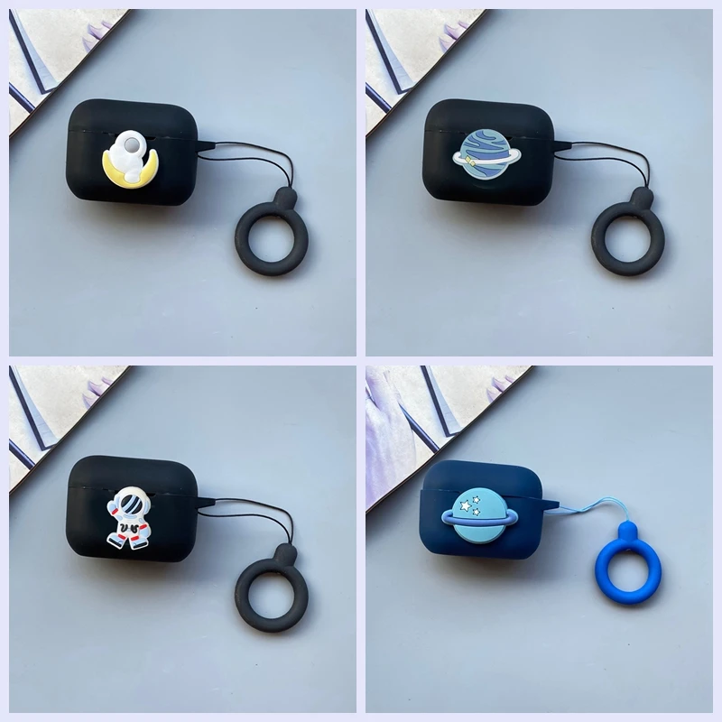 Custodia Per Custodia Jabra Elite 85T Con Corda Custodia Protettiva In Silicone Anti-Perso Bluetooth Per Jabra 85T Box