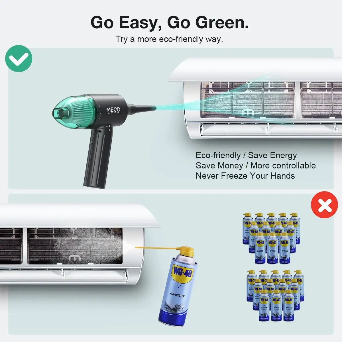 MECO ELEVERDE ME CR2/ CA1 Updated 4 in 1 Home Car Vacuum Cleaner Electric Air Blower Handheld Air Duster PC Laptop Keyboard 5