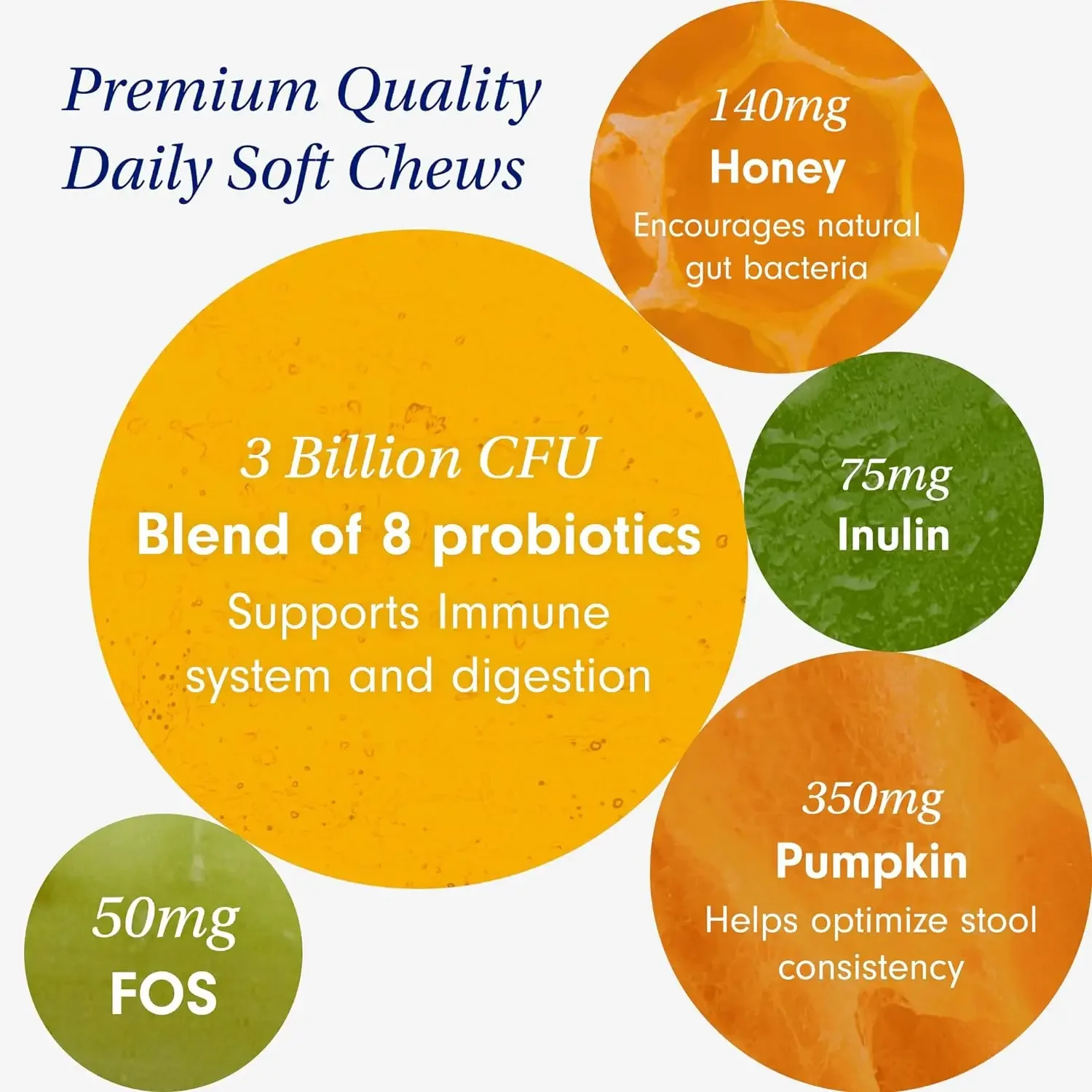 Probiotics for Dogs, Support Gut Health, Diarrhea, Digestive Health & Seasonal Allergies-Pork Flavor-30 Soft Chews New