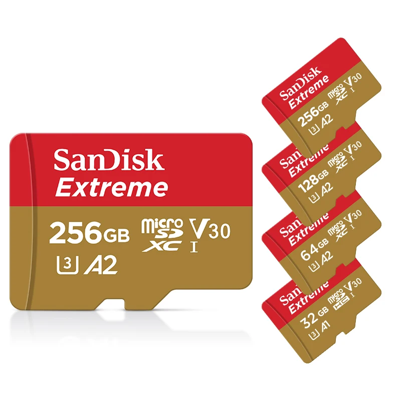 SanDisk 익스트림 microSDXC UHS-I 카드, 4K UHD 및 풀 HD 비디오 UHS 스피드 클래스 3 (U3) 및 비디오 스피드 클래스 30 (V30), 10PCs/로트
