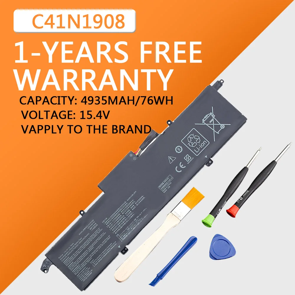 

C41N1908 Laptop Battery For Asus Rog ZEPHYRUS GA401IV GA401II GA401IHR GA401IU GA401QC GA401QE GA401IVC PX401QM PX401IV