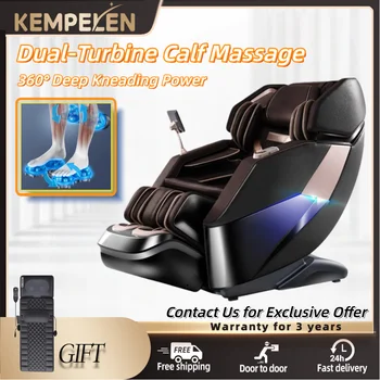 3 anni di garanzia 4D poltrona massaggiante di lusso con riscaldamento della vita Airbag per tutto il corpo SL Track poltrona massaggiante 3D Zero Gravity Home Office