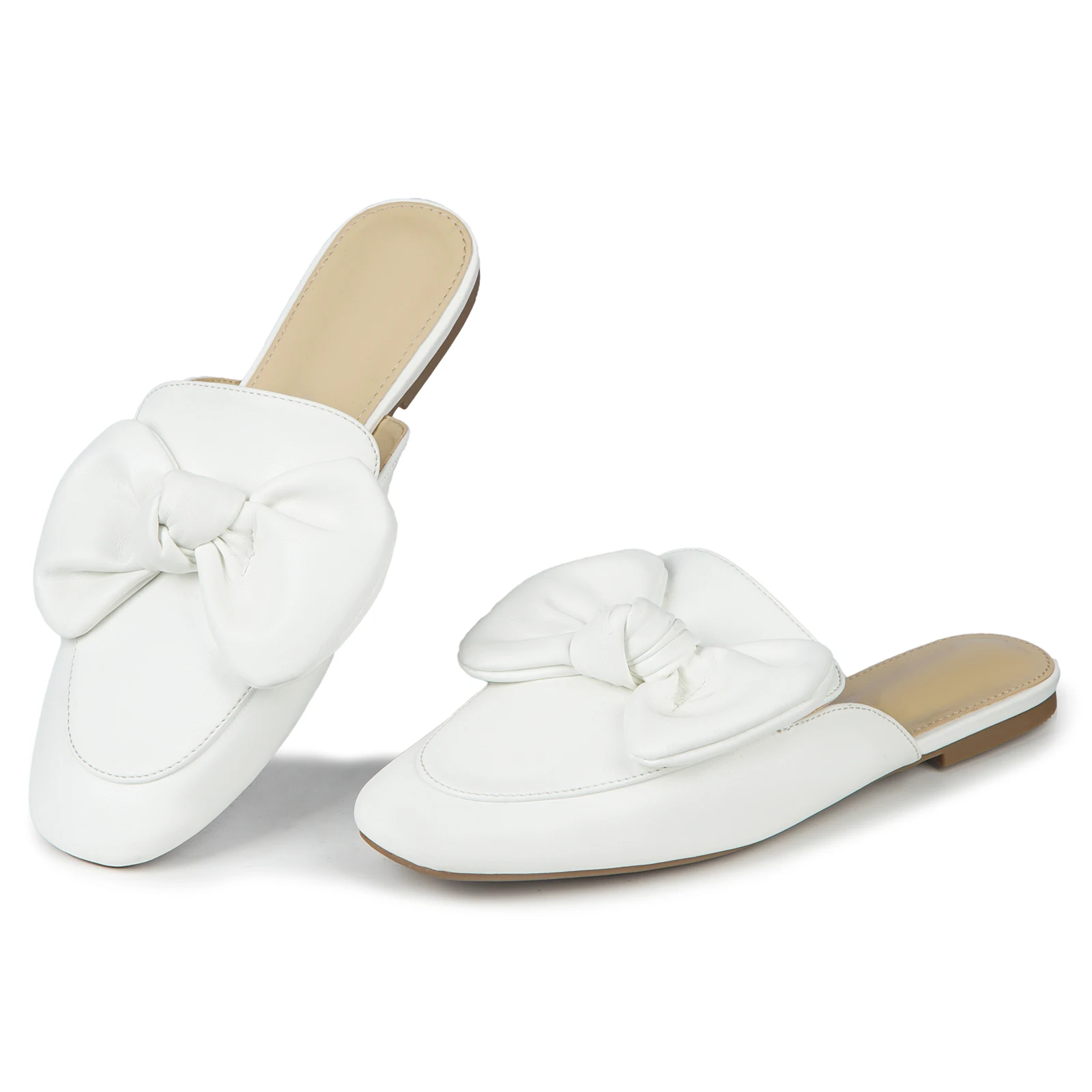 Samilor Pointed Toe Mules And Comfortable Flat Loafers For Women_voghion.com