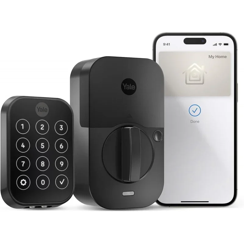 

Yale Assure Lock 2 Plus with Apple Home Keys (Tap to Open) and Wi-Fi - Black Suede