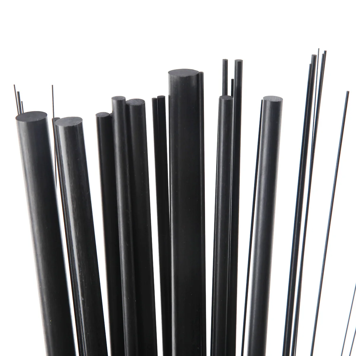 Carbon Fiber Rod/Carbon Fiber Tube Dia 1mm-5mm Length 200mm 400mm 500mm For Airplane Matte Pole 1/5pcs