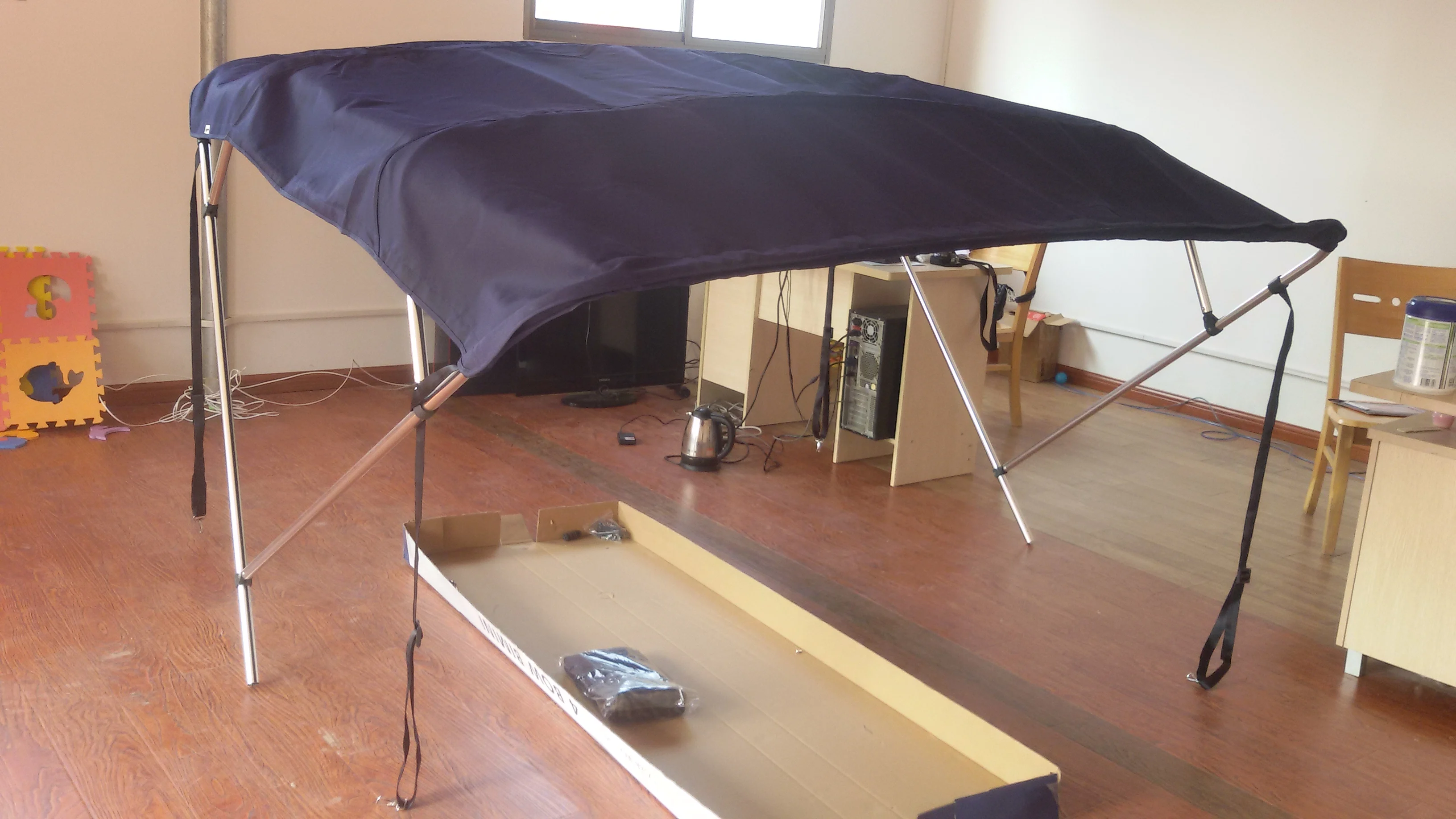 Hot Sale 1.1M Folding Awning for Fiberglass Boat or Inflatable Boat
