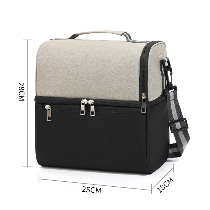 Outdoor Camping Picnic Bag Portable Lunch Bag Food Thermal Insulated Box Food Storage Bags Bento Pouch Dinner Container Handbag