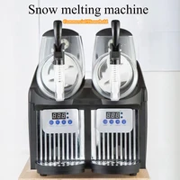 Commercial Slushy Machine 12Lx2 Double Tank Electric Automatic Slush Maker Machine Frozen Drink Snow Melting Machine 300W 1