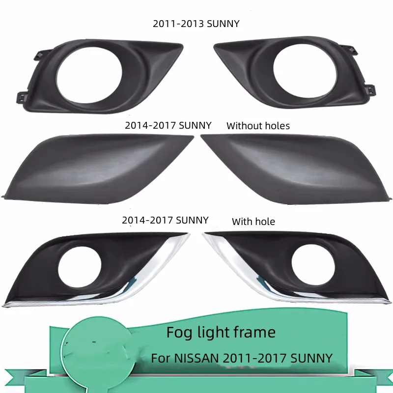 

Для NISSAN 2011-2017, Солнечный туман, Внешняя рамка, противотуманный Абажур, передний бампер, светильник, декоративная рамка, крышка