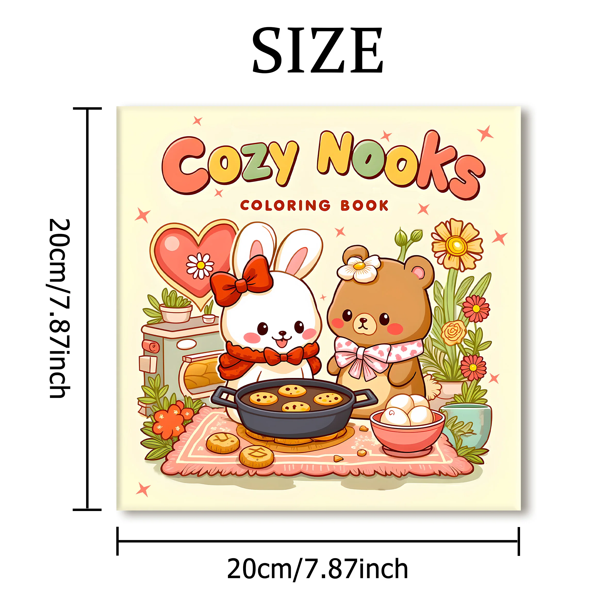 COZY NOOKS: Coloring Book for Adults Featuring Cute Cozy Daily Activities for Relaxation (Cozy Spaces Coloring) 2