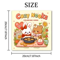 COZY NOOKS: Coloring Book for Adults Featuring Cute Cozy Daily Activities for Relaxation (Cozy Spaces Coloring) 2