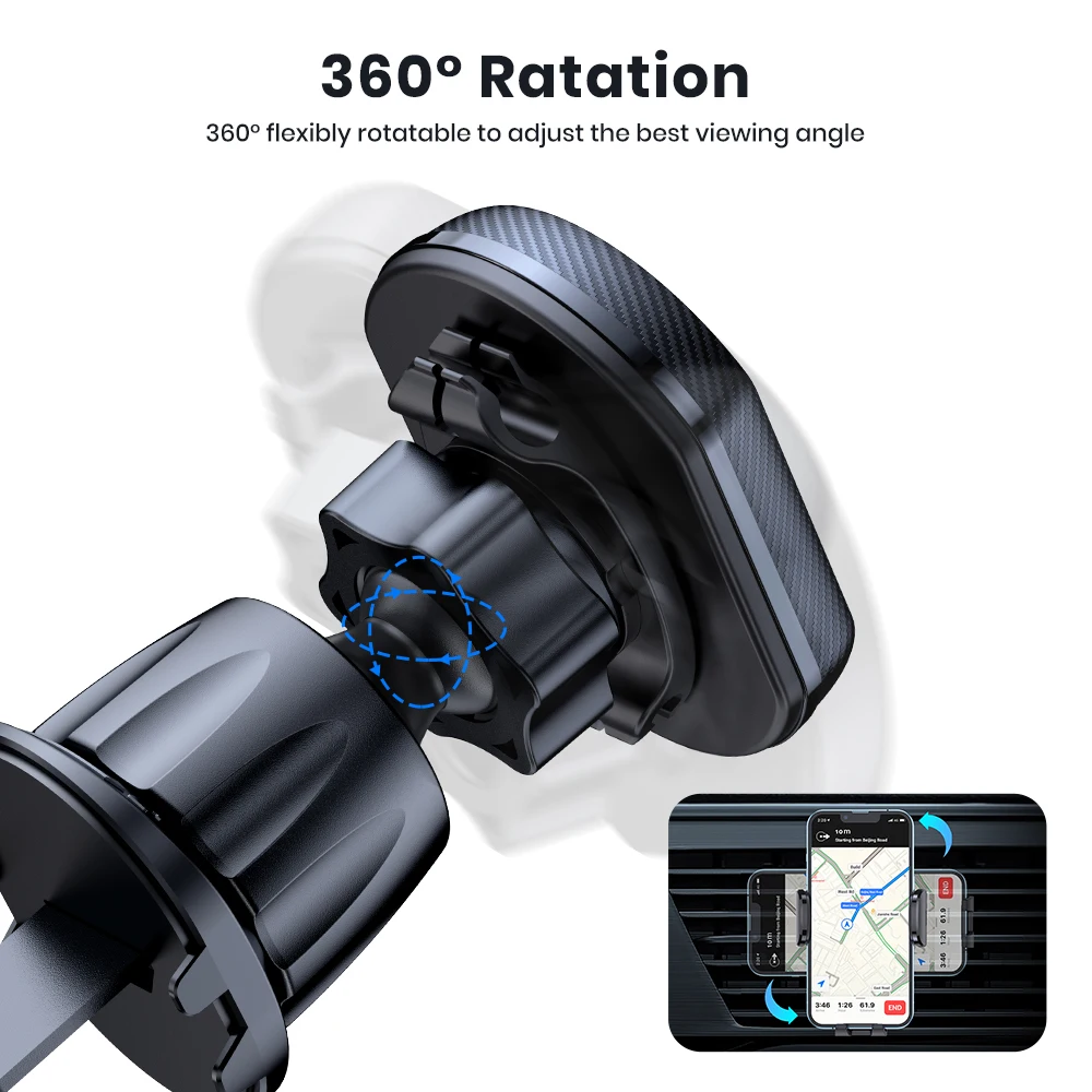 Phone Car Holder Magnetic Air Vent Upgrade Hook Clip with Strongest Magnet for Phones